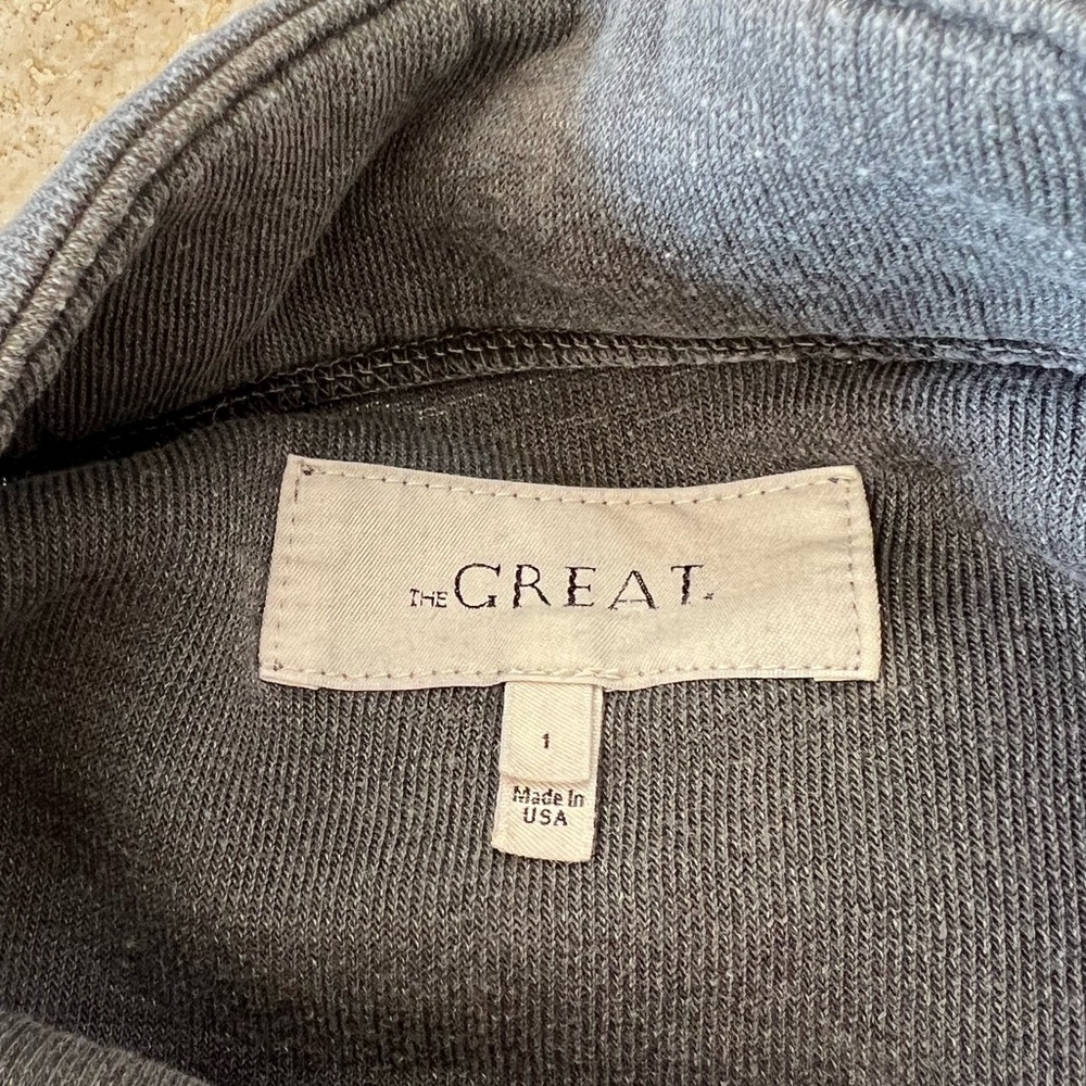 The GREAT Trail Sweatshirt. Half zip. Super cosy. Size 1. Grey - Picture 5 of 5
